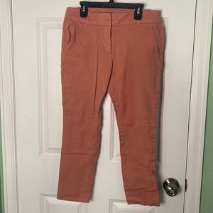 LOFT salmon pants, ankle length, size 8P